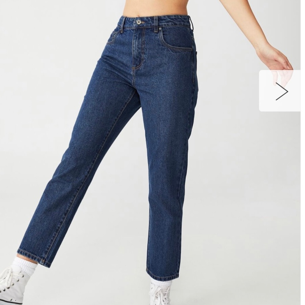 Cotton:On Stretch Mom Jeans – Medium Wash